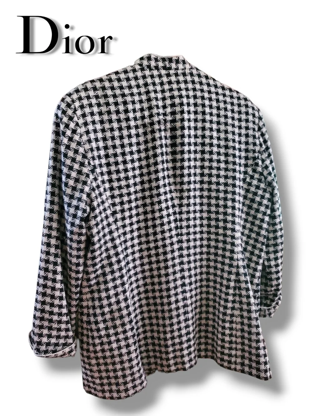 Dior Black & White Houndstooth Blazer